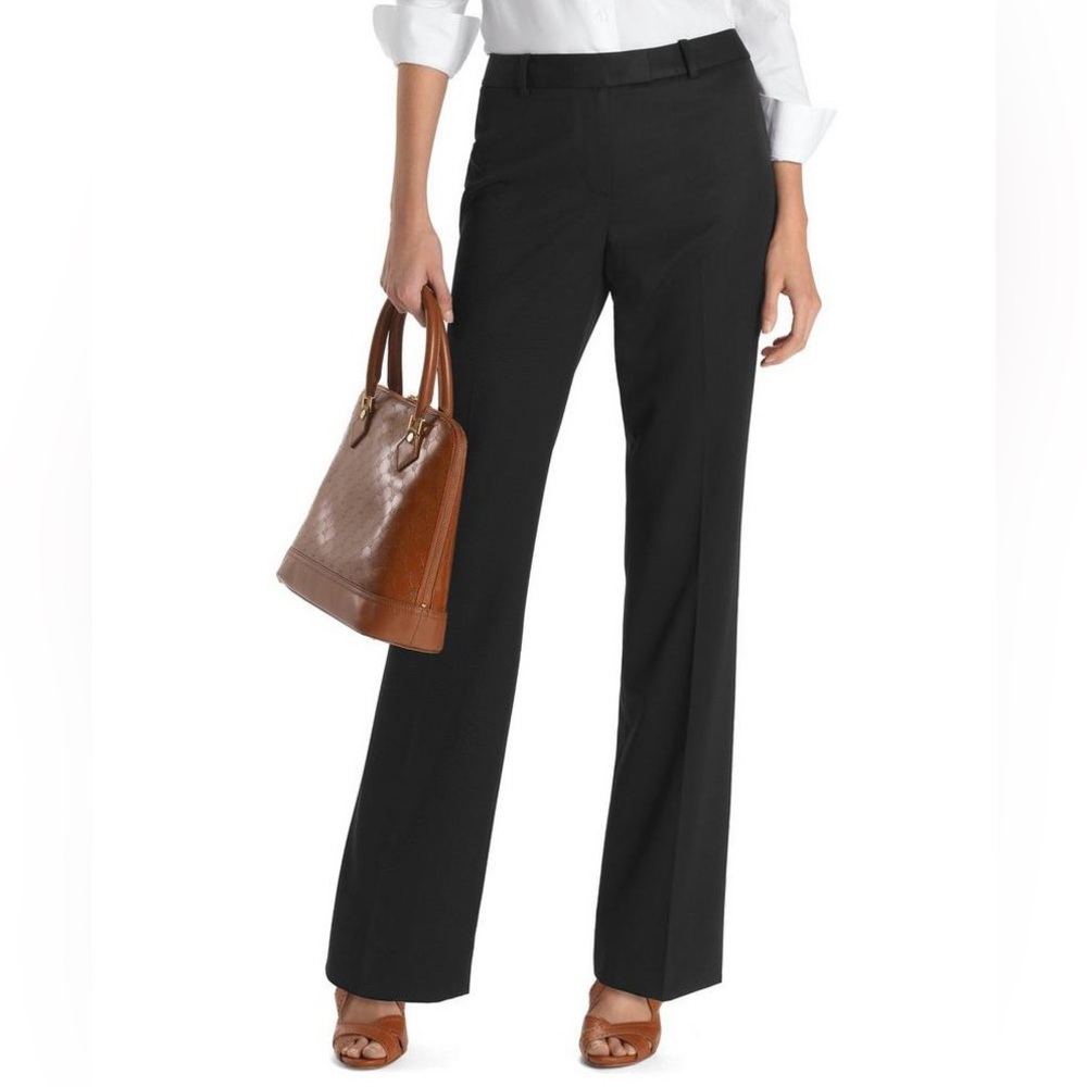 Brooks Brothers NWT Caroline Fit Wool Trouser Pants Black 4P